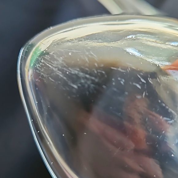 Vintage Anchor Hocking WEXFORD Pattern GLASS Fork and Spoon Serving Set - Picture 5 of 7